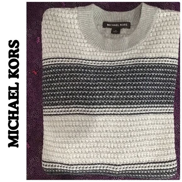 MICHAEL KORS Men’s Merino WOOL Sweater M - Picture 1 of 14